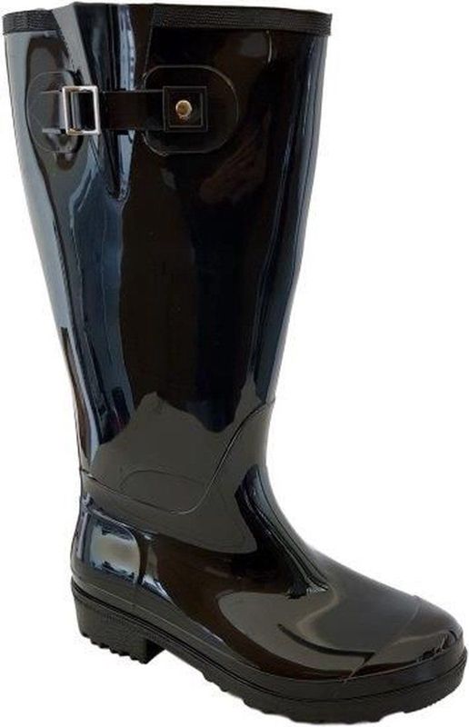 Regenlaars Wide Wellies Zwart Kuitmaat XXL-Schoenmaat 37