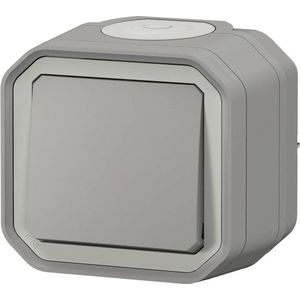 Legrand 069711L Compleet Spatwaterdicht schakelmateriaal Plexo Grijs 1 stuk(s)