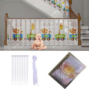 Veiligheidsnet voor trapbescherming voor kinderen - verdikt dierenbeschermingsnet - veiligheidsnet voor baby's en huisdieren - giraf ontwerp - 300 x 78 cm