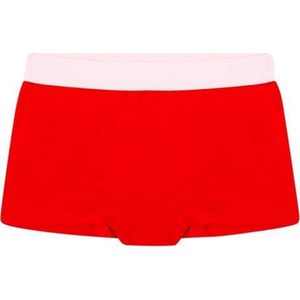 Meisjes shorts - 1 stuk - Zonder label en zijnaden - Rood - Maat: 98-104