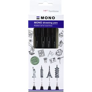 Tombow Fineliner Mono - fine set WS-EFLH-F-4P