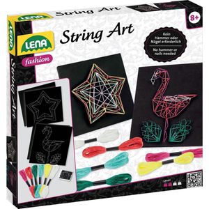 String Art Flamingo & Star - Tekenkunst