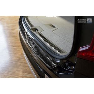 Avisa Zwart RVS Achterbumperprotector passend voor Volvo XC90 2015- 'Ribs'
