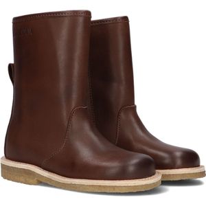 Du Loua Du Lodi Enkellaarsjes - Enkelboots met rits - Kids - Bruin - Maat 30