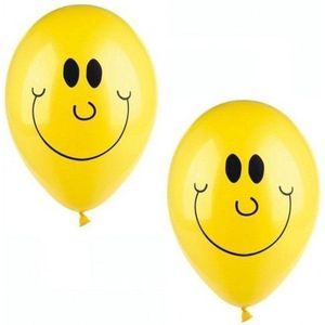 Smiley ballonnen 50 stuks