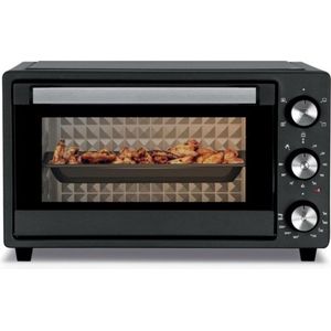 Luxe Mini Oven – Vrijstaand – Elektrische Oven – 20L Inhoud – Energiezuinig – Compact Design – 1500W – Zwart