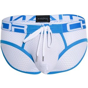 Andrew Christian Mesh Football Brief w/ Almost Naked - MAAT S - Heren Ondergoeds (erotisch) - Slip voor Mans (erotisch) - Mannen Mannen Slip