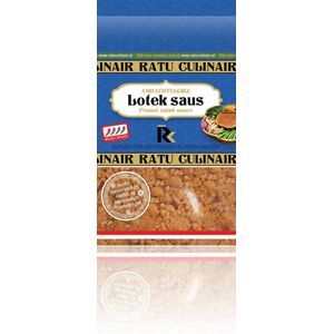 Ratu Culinair | 4 x 400 gr Lotek saus | Ambachtelijk bereid | Mild kruidig | voor groenten schotels | glutenvrij