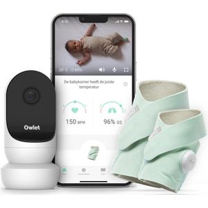 Owlet Monitor Duo Plus 2 - Smart Sock Plus en Cam 2 - Meest Complete Babymonitor (0 maanden - 5 jaar) - Mint