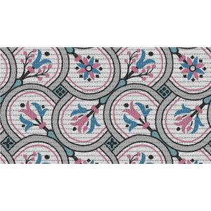 Raved Badkamermat Mozaïek 65 x 90 - Roze - Antislip - Afwasbaar - Uitwasbaar