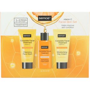 Sence Collection Vitamin C Geschenkset Cleansing Face Wash 50 ml + Refreshing Face Lotion 50 ml + Moisturising Day Cream 50 ml 1 set