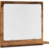 vidaXL - Badkamerspiegelkast - 40x11x37 - cm - bewerkt - hout - oud - houtkleurig