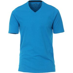 Redmond regular fit T-shirt - korte mouw V-hals - blauw - Maat: XL