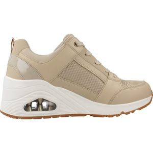 Skechers Uno Wedge Schoenen Beige Vrouw