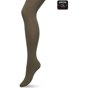 Bonnie Doon Opaque Comfort Panty 40 Denier Olijf Groen Dames maat 38/40 M - Extra brede Comfort Boord - Tekent Niet - Kleedt Mooi af - Mat Effect - Gladde Naden - Maximaal Draagcomfort - Donker Groen - Olijf - Olive - BN161911.304