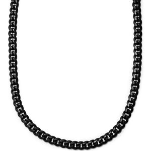Lucleon - Heren - Roestvrij Staal Schakelketting - Zwart