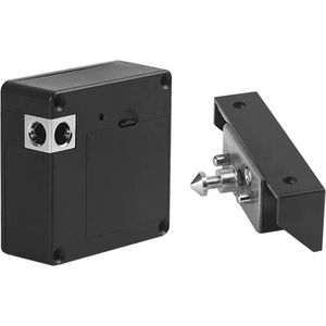 RM Store® - Elektrisch Deurslot - Smart Ladeslot - Slot - Locker - Ladeblokkering - Intelligente Kast - App - Alleen Houten Deur - Geen Sleutels Nodig - Zwart - 7.5 x 7.5 x 3 cm.