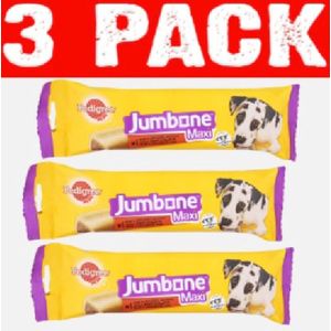 Pedigree Jumbone Maxi 180 gr - 1 stuk - Honden Snacks - Kauwbot - Hondensnacks Gedroogd - Rund - Kauwstaaf