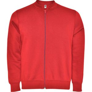 Rode jas van geborstelde fleece en opstaande kraag model Elbrus merk Roly maat XL