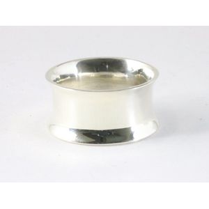 Brede gladde hoogglans zilveren ring - 12 mm - maat 22.5