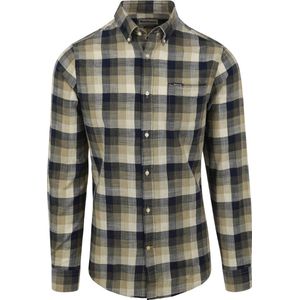 Barbour Hillroad Overhemd Ruit Groen - Maat L - Heren - Overhemden Casual