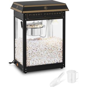 Royal Catering Popcorn Machine - zwart en goud