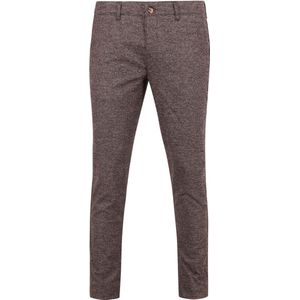 Suitable Chino broek Pico Ruiten Bruin - Maat 52 - Heren - Mannen broeken