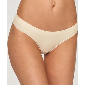 Pieces 2 Pack dames slips - Rib - S - Creme