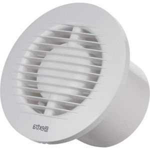 Badkamer Ventilator Stil en Wit Ø 100mm - Stille Afzuiging - Badkamer en Keuken Ventilatie