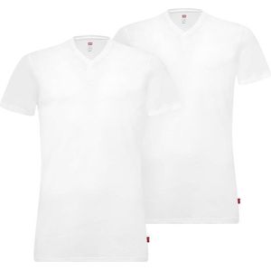 Levi's 2-pack t-shirts men V-Neck - wit