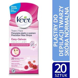 Veet - Cold Wax Tapes for Sensitive Face Skin 20 Pcs -