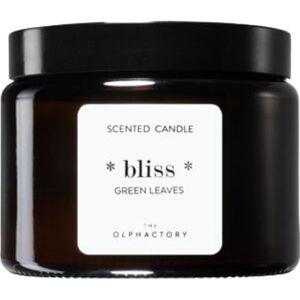 The Olphactory - XL- Geurkaars 360 G -Green leaves - 60 branduur in luxe amberkleurige glazen pot