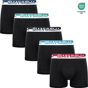 5 PACK Boxershort Heren | Katoen | Maat XXL | Zwart | Ondergoed Heren | Onderbroeken Heren |