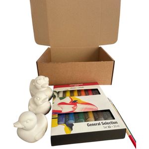 Diy workshop pakket ducky 3 -eend, kuiken - bad eend - bad eendjes