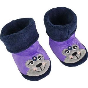 Enkelmodel Honden Pantoffel - Paars - Maat 21 / 22 - Pantoffels Dames – Pantoffels meisjes - Warme pantoffels – Sloffen - Sloffen dames – Sloffen meisjes – Winter - Kerst cadeau – Kerstcadeau – Kerst – Sinterklaas – Cadeau