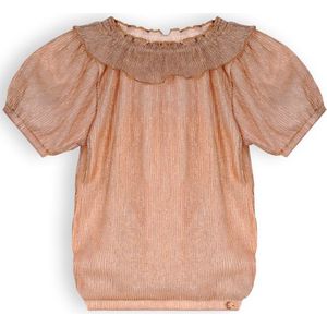 Nono N312-5103 Meisjes Blouse - Light Gold - Maat 110