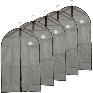 PLX Zwarte kledingzakken voor hangende kleding, heren pak