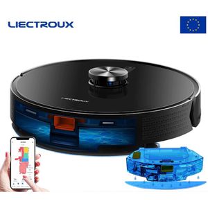 LIECTROUX® Model X6 Robotstofzuiger met Dweilfunctie - Bediening Via App - 6500Pa - LDS-Lasernavigatie