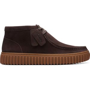 Clarks - Heren - Torhill Hi - G - 4 - dark brown suede - maat 9