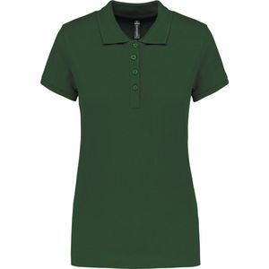 Kariban Piqué-damespolo korte mouwen K255 - Forest Green - XXL