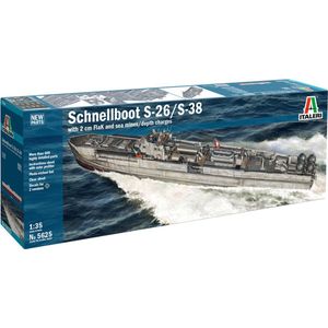1:35 Italeri 5625 Schnellboot S-26 / S-38 Plastic Modelbouwpakket