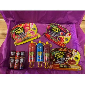 Juicy Drop mix Box - Amerikaans snoep - International candy - Snoep Box - Sinterklaas en kerst cadeau
