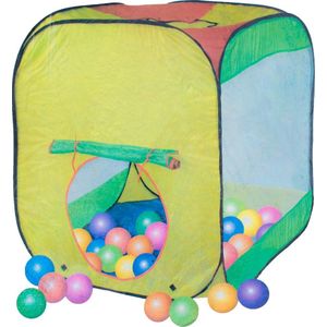 Play tent - Speeltent met  GRATIS 36 soft ballen - ballenbak tent - 80 x 80 x 95 cm