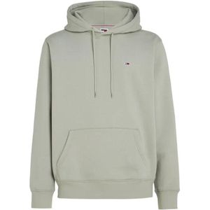 Tommy Hilfiger Regular Fleece Hoodie Heren - Faded Willow - Maat XXL