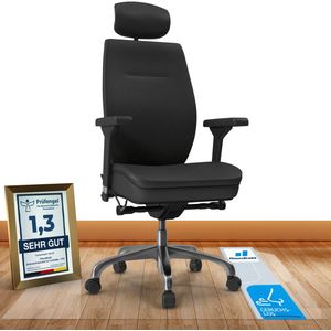 FLOORDIREKT Vloerbeschermer - Neo - Bureaustoelmat voor harde vloeren - Geluiddempend - PVC - Transparant - 114 x 450 cm
