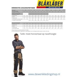 Blaklader Schildersshort met 4-weg stretch 1088-1645 - Wit/Donkergrijs - C56