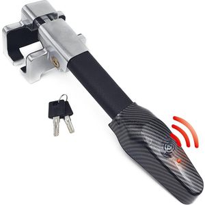 - Stuurslot Alarm 120 dB Anti-diefstal Auto Universele voertuigvergrendeling Veiligheidsvergrendeling Bar Universele bescherming Parkeerbeveiliging met Alarm steering wheel lock