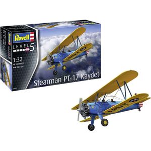 1:32 Revell 03837 Stearman PT-17 Kaydet Plane Plastic Modelbouwpakket