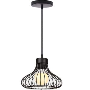 Homestyle Pro MK013-B Industriële Hanglamp 23x20 cm Zwart/Metaal