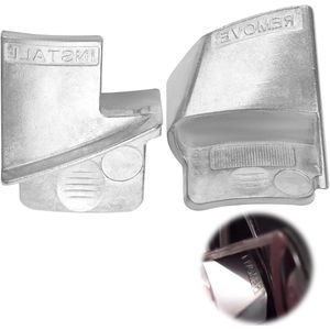 Metalen demontage-/montagegereedschapsset voor auto stretch-fit wigvormige riemen - Motorriemverwijderaar en installatiegereedschap (2 stuks)